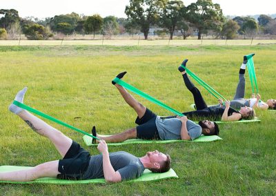 Pilates Theraband Hamstring Stretch